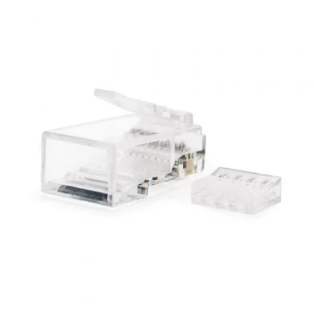 Nanocable Conector RJ45 CAT.6 8 hilos, Pack de 100 unidades, Transparente Nanocable Conector RJ45 CAT.6 8 hilos, Pack de 100 unidades, Transparente